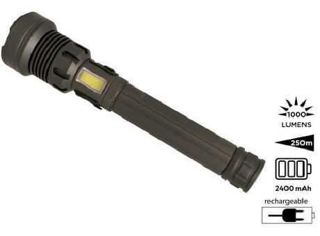 Product image 3-in-1 Wiederaufladbare Taschenlampe 'Rigel' (XL) Werbeartikel