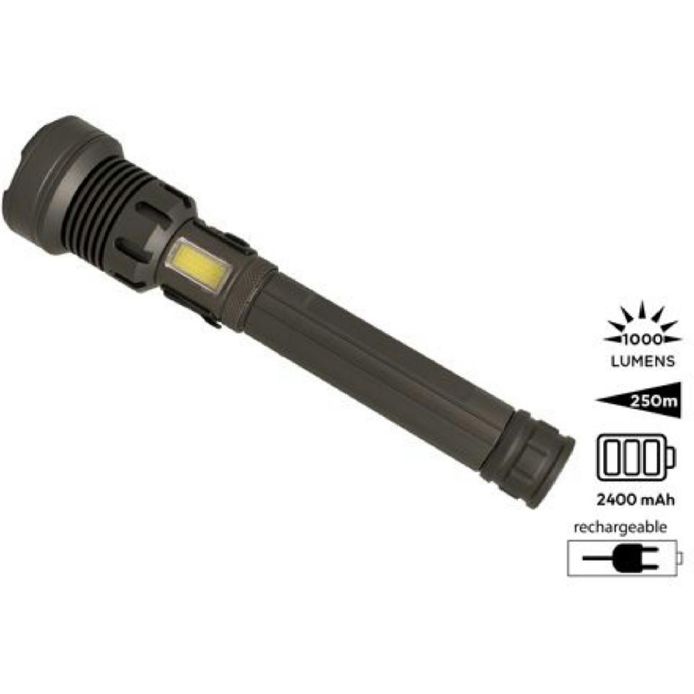 Product image 3-in-1 Wiederaufladbare Taschenlampe 'Rigel' (XL) Werbeartikel