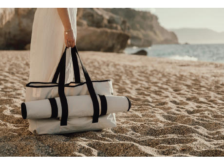 VINGA Volonne AWARE™ Strandtasche aus recyceltem Canvas bedrucken