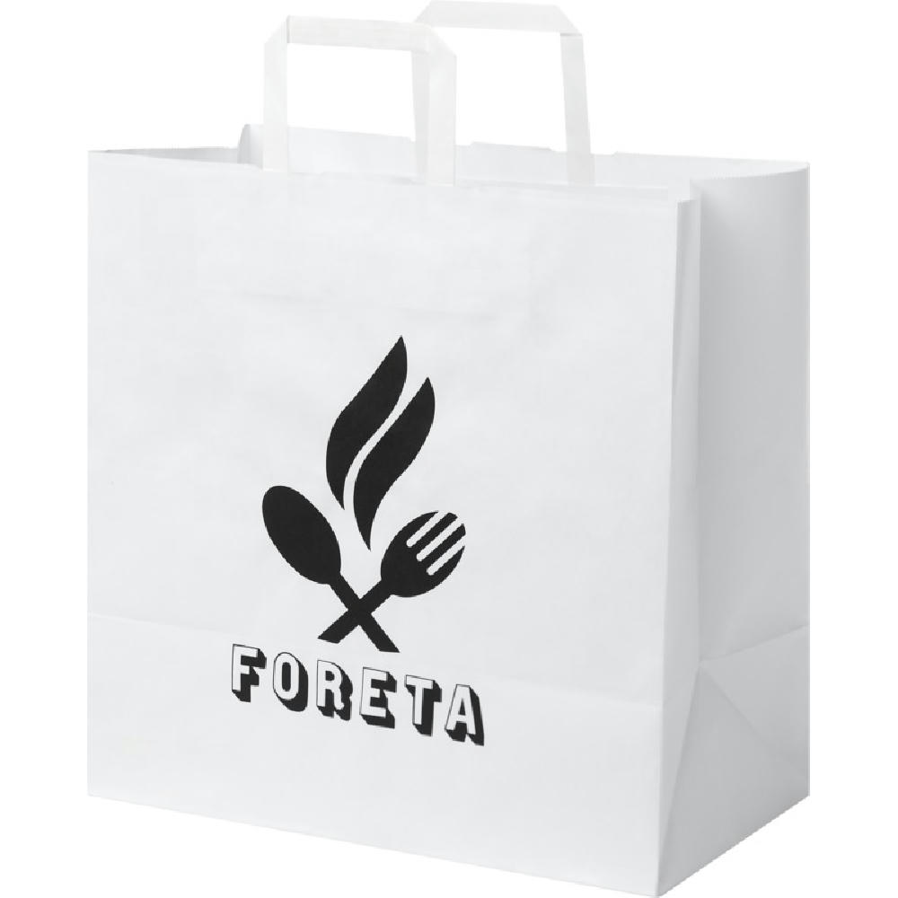 Product image Kraftpapiertasche 80-90 g/m² mit flachen Griffen – 34 × 20 × 35 cm Werbeartikel