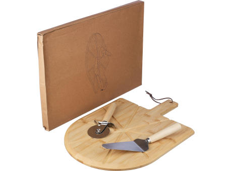 Pizzabrett aus Bambus Vale Werbeartikel