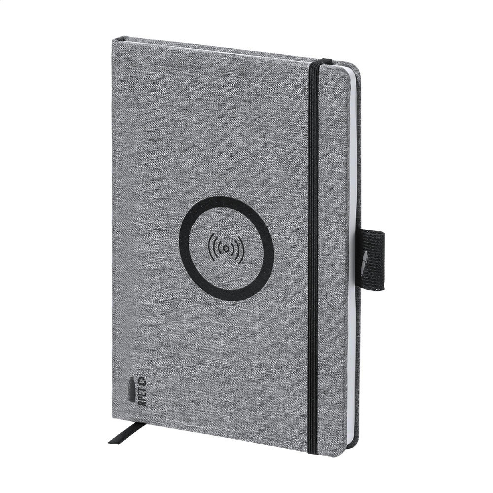 Product image Notizbuch mit Wireless-Charger Charbuk Werbeartikel
