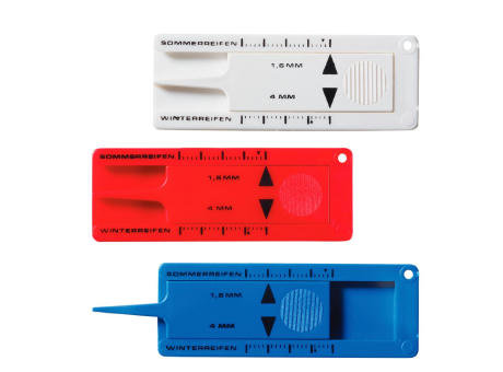 Schlüsselanhänger "Reifenprofilmesser" bedrucken