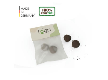 Product image Mini-Seedball – Mini-Flower-Ball "Bienenwiese" im Pergaminbeutel - torffrei Werbeartikel