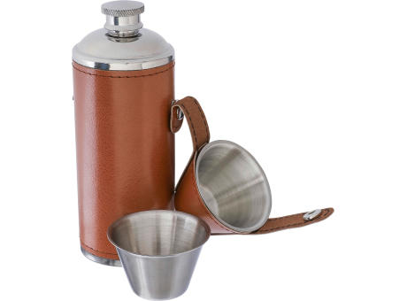 Recycelte Edelstahlflasche Brock Werbeartikel