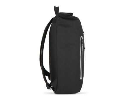 PU-beschichteter R-PET 600D Rolltop-Rucksack 20L bedrucken