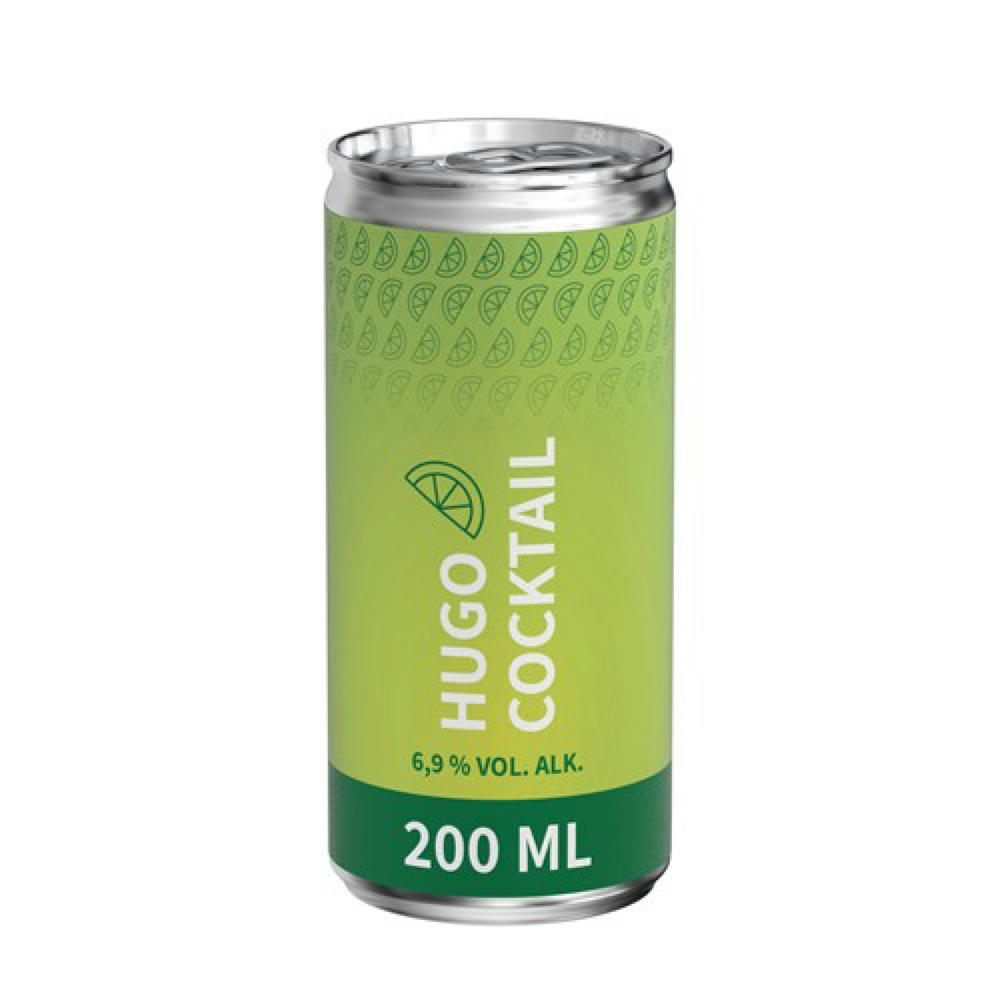 200 ml Hugo (Dose) - Body Label Werbeartikel