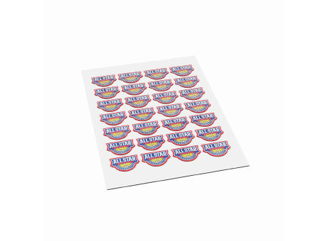 Doming Stickers on A3 sheet Werbeartikel