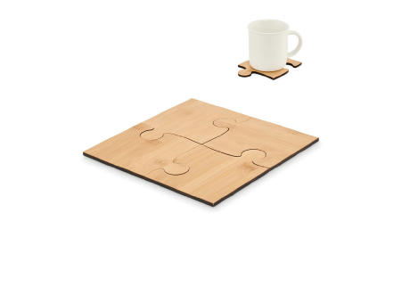 Untersetzer-Set Bambus Werbeartikel