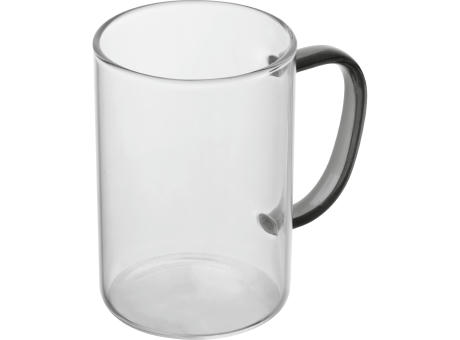 Product image Glastasse mit farbigem Henkel, 250ml bedrucken
