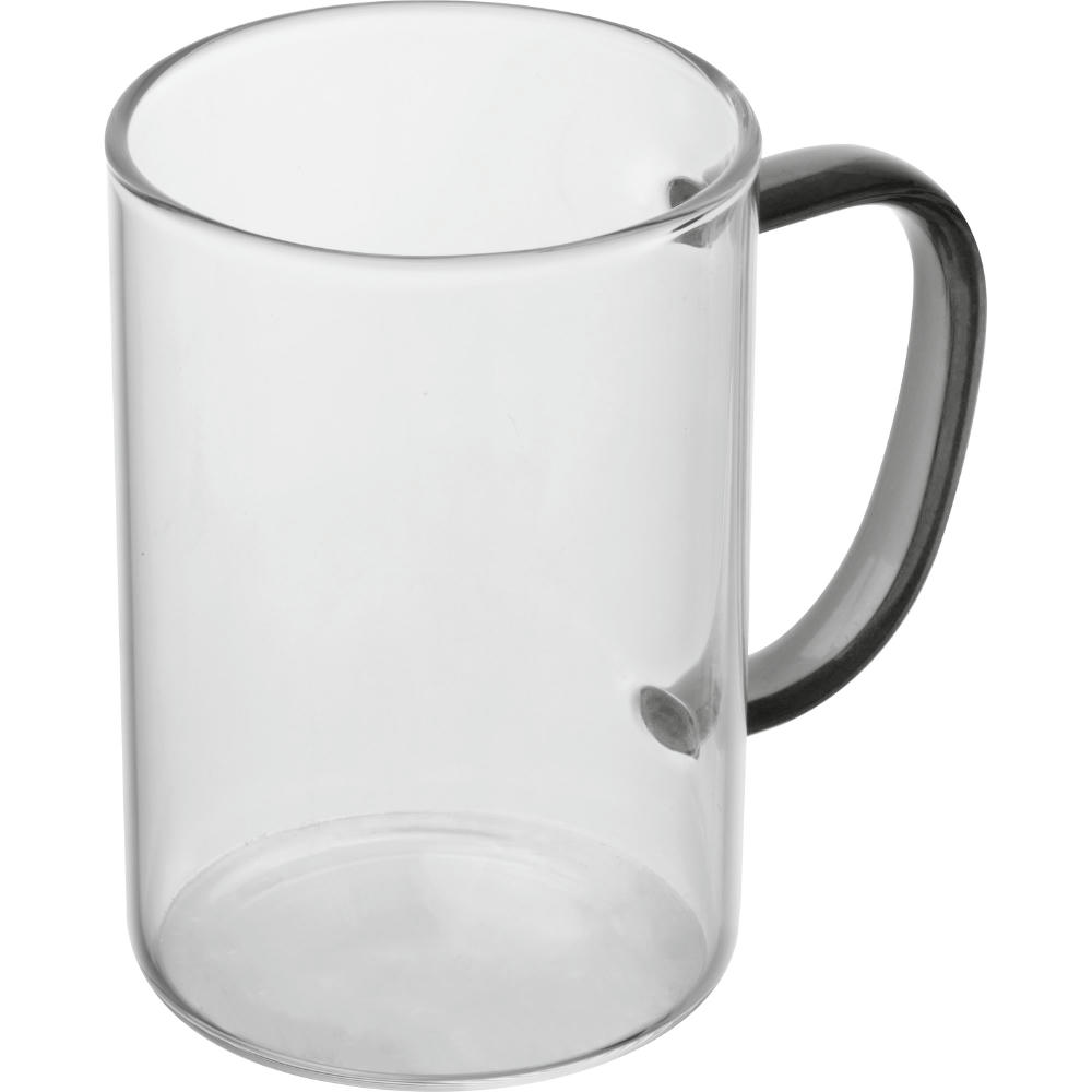 Product image Glastasse mit farbigem Henkel, 250ml Werbeartikel