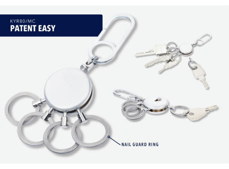 TROIKA Schlüsselanhänger PATENT EASY Werbeartikel