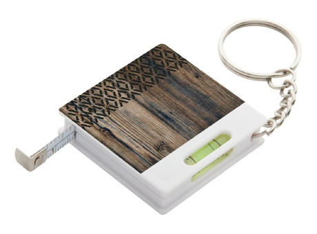 Schlüsselanhänger mit Maßband Level bedrucken