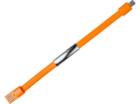 Armband mit Aufladekabel aus Silikon Tiago bedrucken