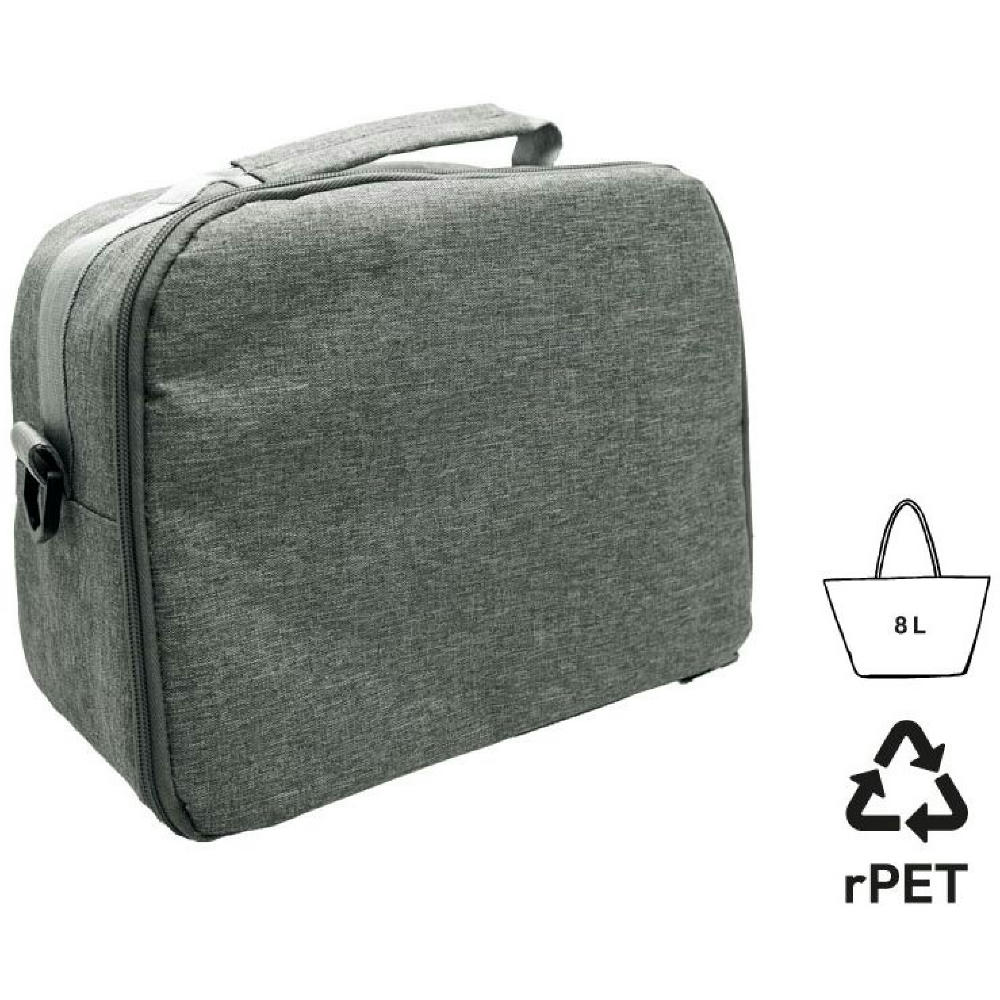 Product image Isolierte Bento-Tasche 'Matsue', meliertes Grau RPET Werbeartikel