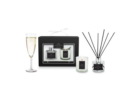ROMOSCENT® Aroma-Set Sparkling Moments, Raumduft & Aromakerze Werbeartikel