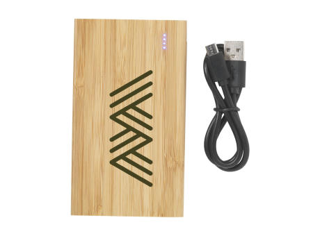 Product image Bamboo 4000 Powerbank externes Ladegerät bedrucken