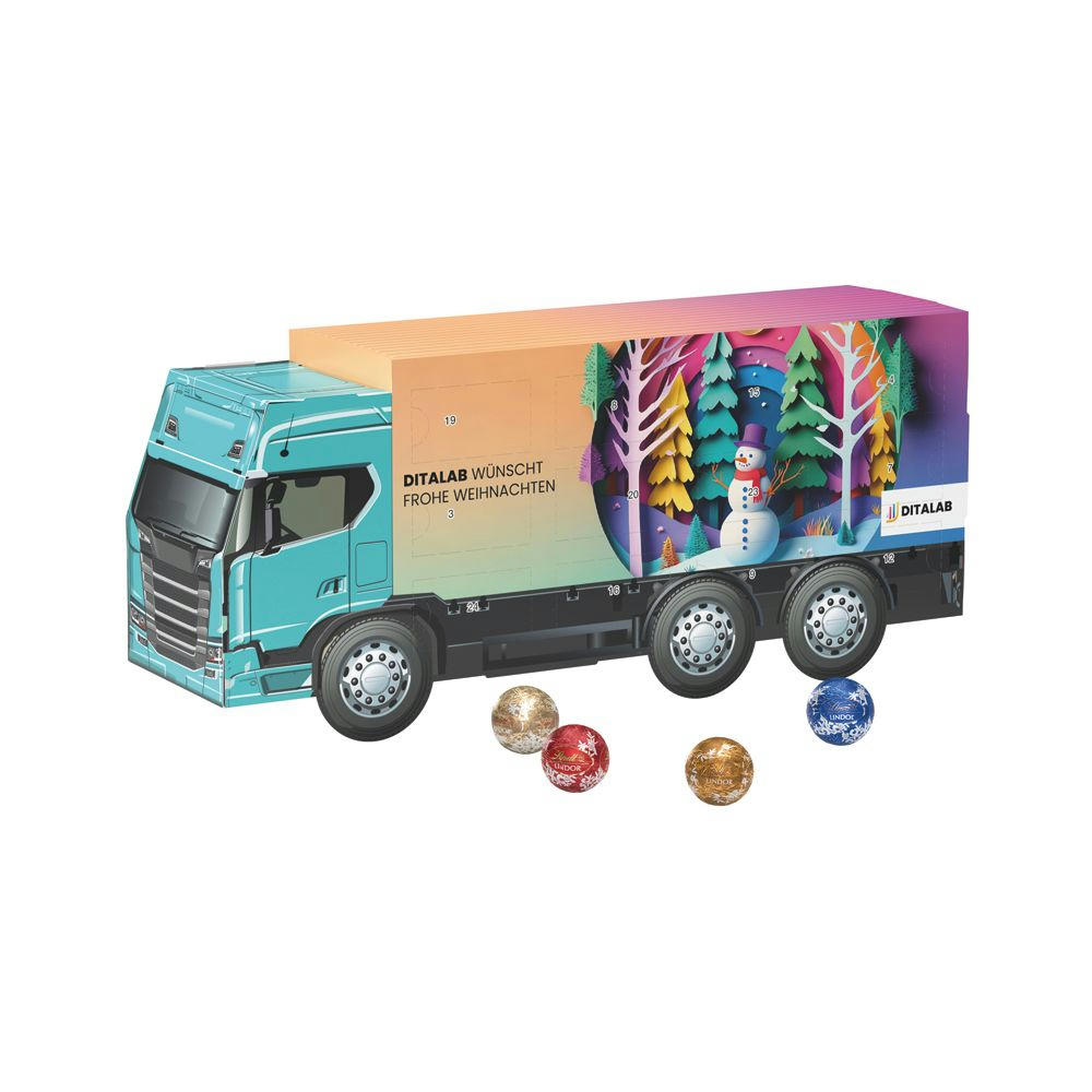 Adventskalender LKW long Werbeartikel