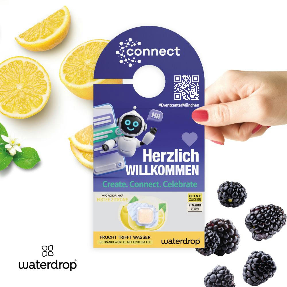 Product image Flaschen-Türanhänger waterdrop® Werbeartikel