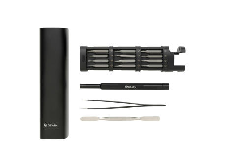 Gear X 46-tlg. Präzisions-Bit-Set aus RCS recyc. Aluminium Werbeartikel