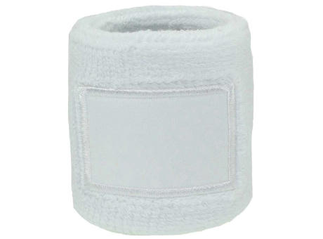 Frottier Armschweißband mit Label Werbeartikel