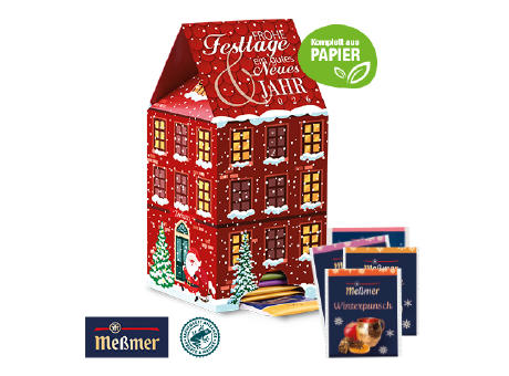 Product image Adventskalender Meßmer „Tee-Haus“ Werbeartikel