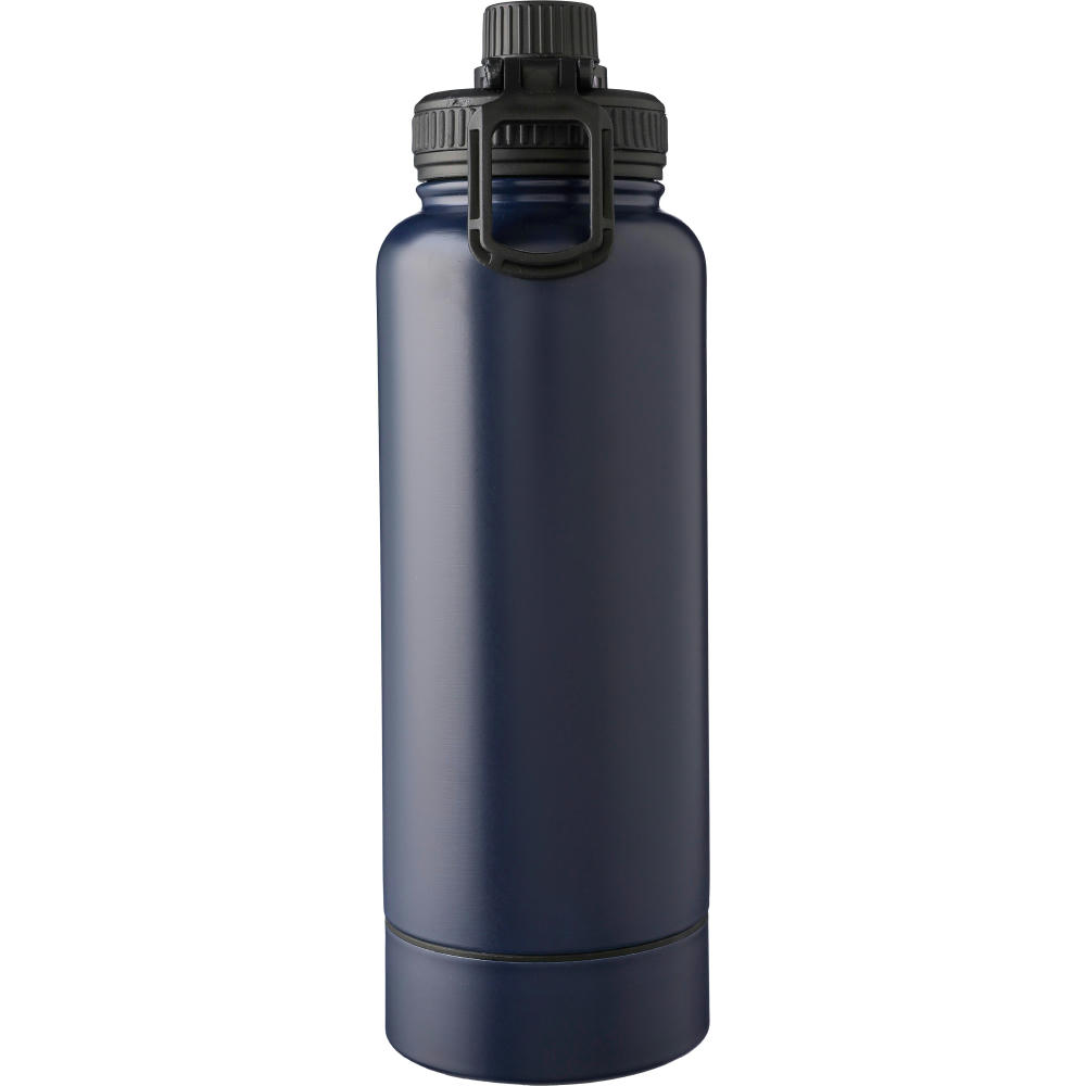 Doppelwandige Edelstahl-Trinkflasche 1000 ml Nathaniel Werbeartikel