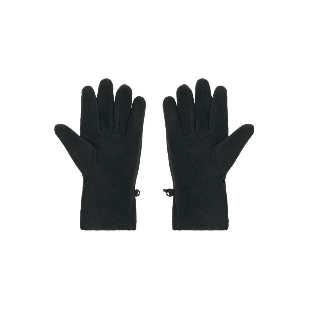 Schwarze Microfleece-Handschuhe, Paar freigestellt – Fleecehandschuhe zum Bedrucken mit Ihrem Logo