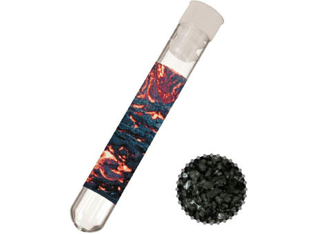 Product image Gewürzmischung Black Lava Salz, ca. 12g, Reagenzglas Werbeartikel