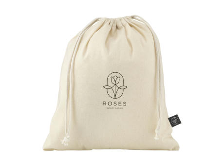 Gift Pouch Naturel GRS Recycled Cotton (150 g/m²) M bedrucken