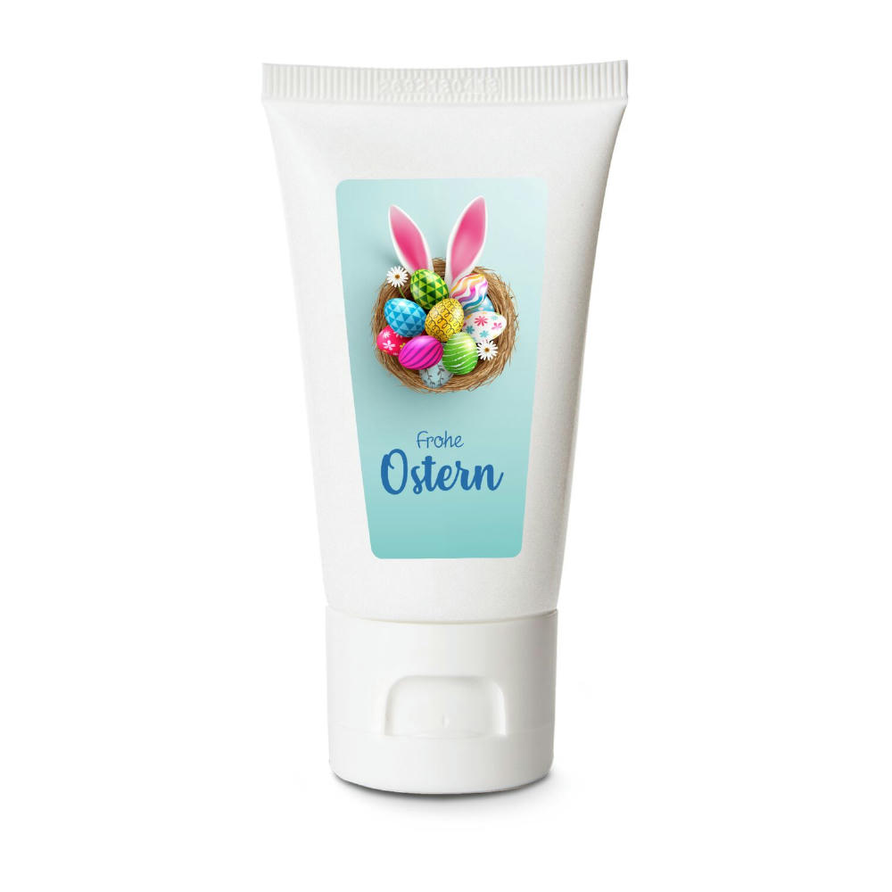 Product image Frohe Ostern Pflegetube 50 ml - Hand- und Nagelcreme ALOE VERA SENSITIV Werbeartikel