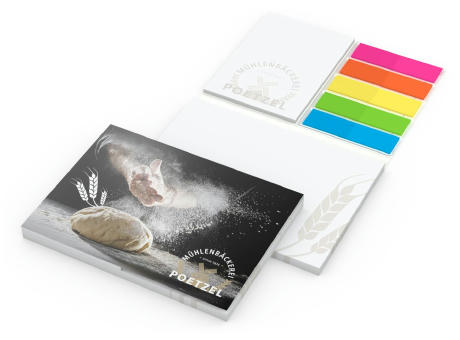 Haftnotiz-Set Oslo Softcover Individuell Bestseller, 50/25 Blatt Werbeartikel
