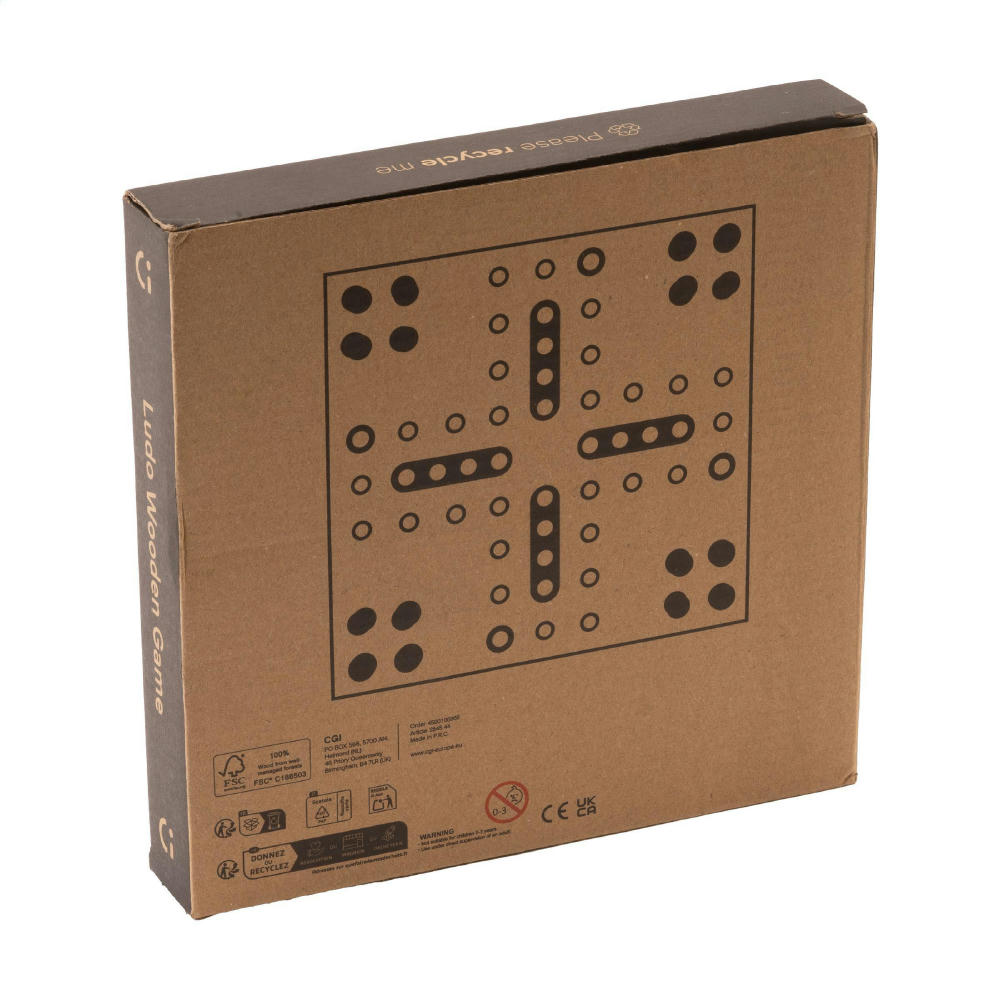 Ludo Wooden Game Spiel Werbeartikel