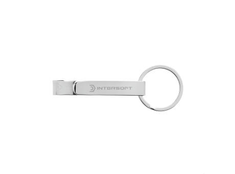 Flaschenöffner & Schlüsselband aus RCS rec. Zinklegierung bedrucken