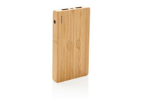 Product image Bambus 4.000 mAh Wireless 5W Powerbank bedrucken