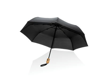 21" Impact AWARE™ RPET 190T Bambus-Schirm autom. open/close Werbeartikel