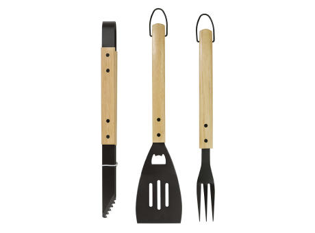 Grillset, Holzoptik Werbeartikel