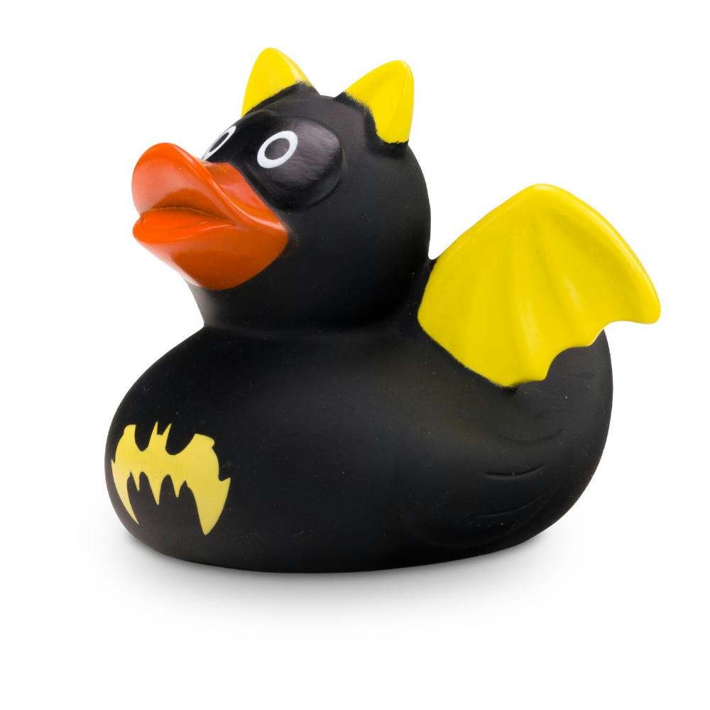 Product image Werbeente Batduck Superheld schwarz-gelb Werbeartikel