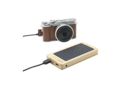 Solar Powerbank 8000+ Wireless Charger Ladegerät bedrucken