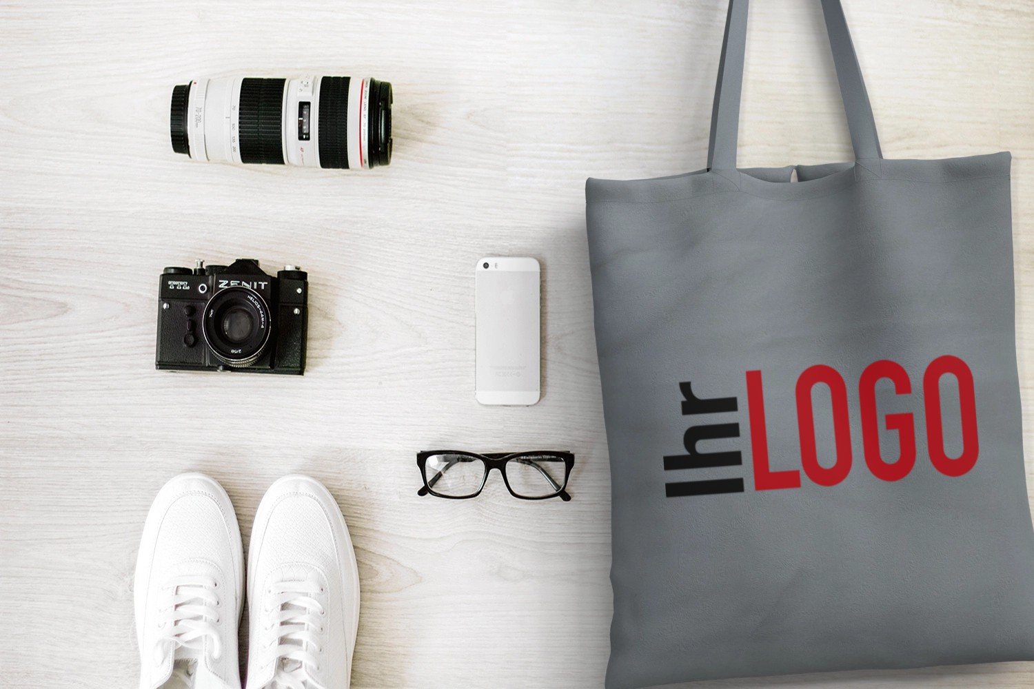 MADRAS 140 Baumwolltasche in Grau – praktischer Werbeartikel für Freizeit, Reisen und Promotion
