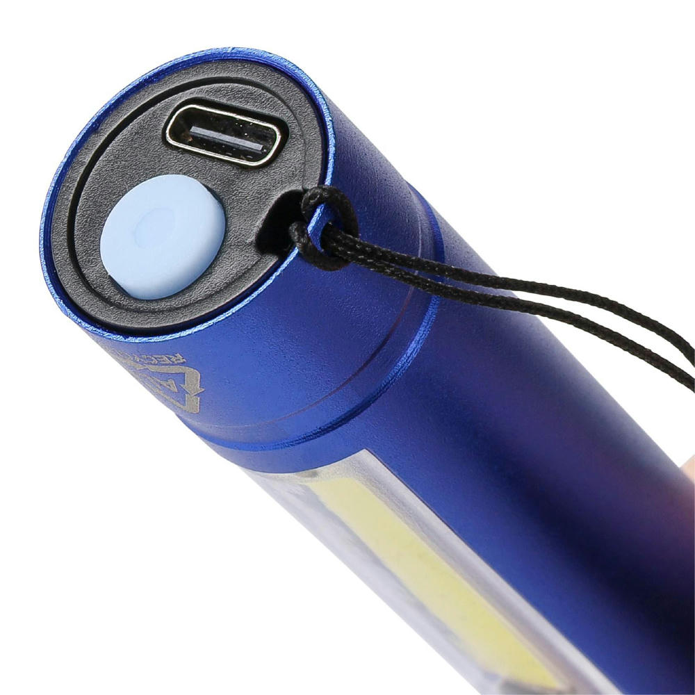 Taschenlampe aus recyceltem Aluminium COB Sami Werbeartikel