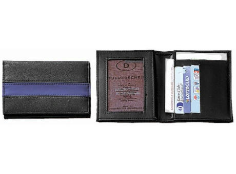 Product image CreativDesign® Ausweistasche "ColourLogo" schwarz/blau bedrucken