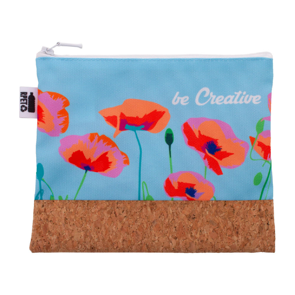 Individuelle Kosmetiktasche CreaBeauty Cork M RPET Werbeartikel
