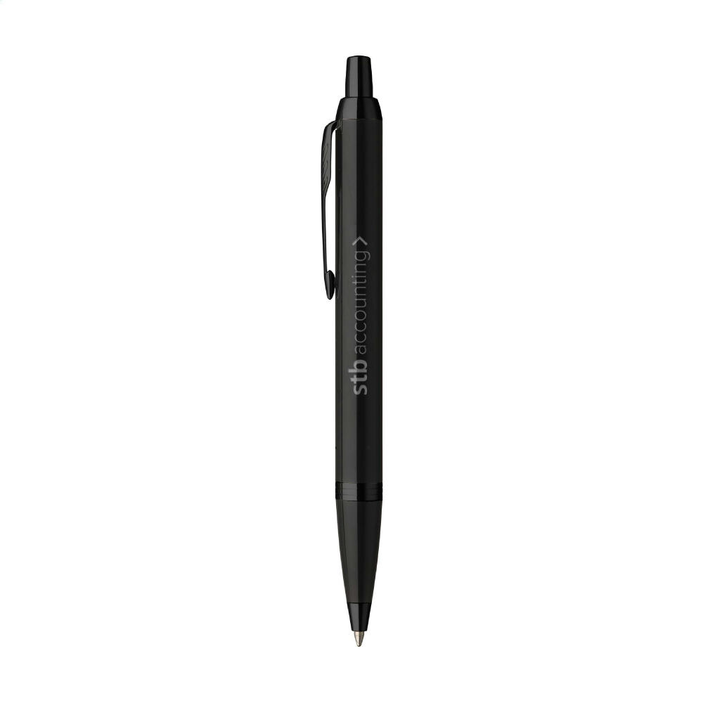 Parker IM Achromatic Kugelschreiber - blau Werbeartikel