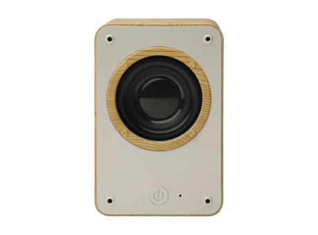 Kabelloser Lautsprecher in klassischer Holzoptik 3W Werbeartikel