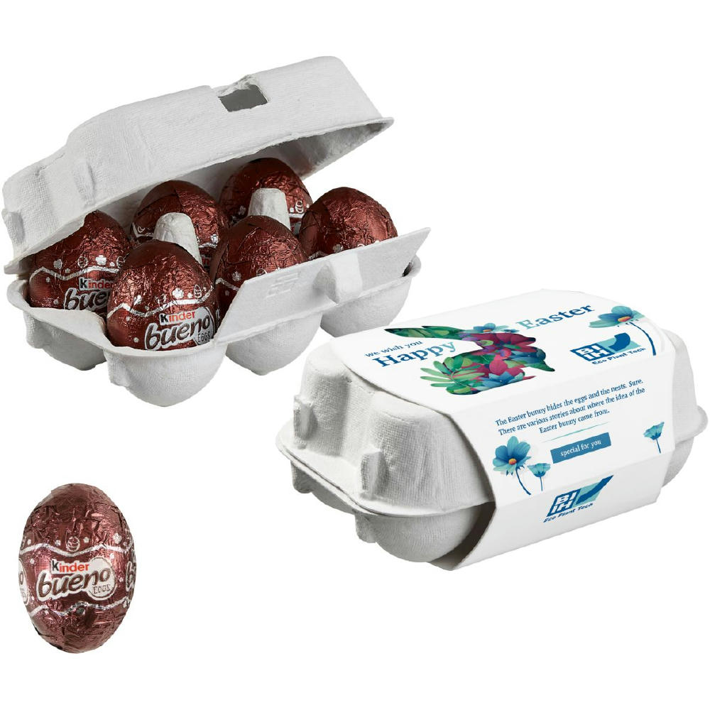 Product image 6er Ostereier-Karton mit Kinder Bueno Eiern Werbeartikel
