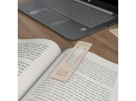 Lesezeichen Bookworm (FSC® zertifiziert) Werbeartikel
