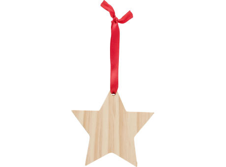 Weihnachtsbaumanhänger aus Holz Caspian Werbeartikel