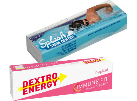 DEXTRO ENERGY* Stange - Tropical IMMUNE FIT + 10 Vitamine Werbeartikel