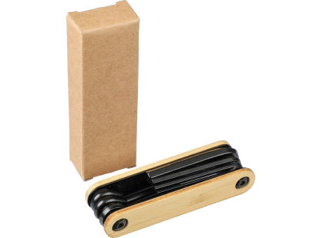 Werkzeugsatz Edna aus Kohlenstoffstahl Werbeartikel